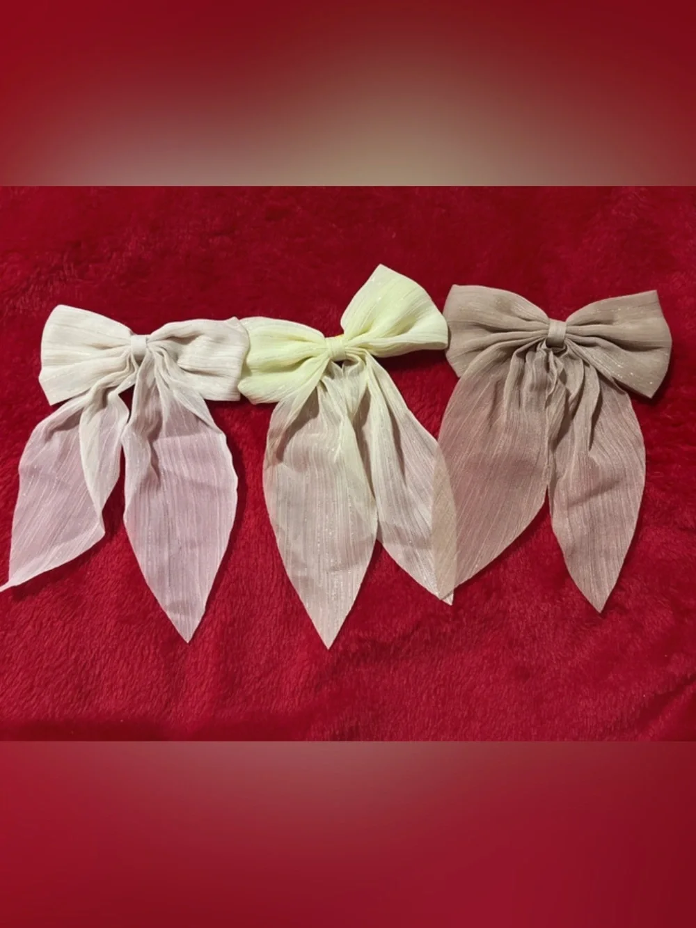 Kids Sparkle Bow Hair Clips - Various Colors